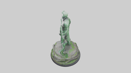 Eco Defender Statue model 3D model