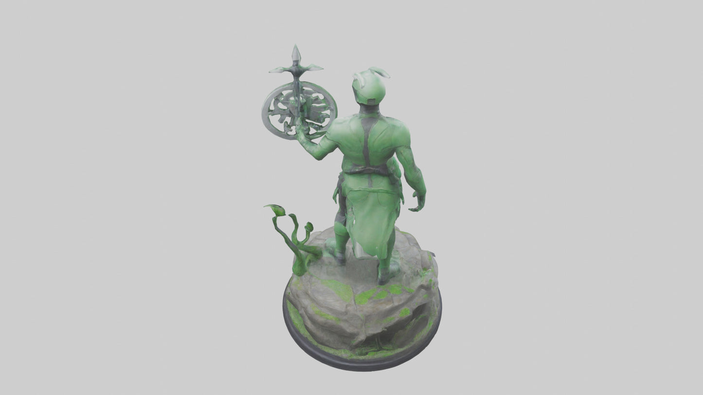 Eco Defender Statue model 3D model