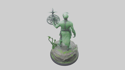 Eco Defender Statue model 3D model