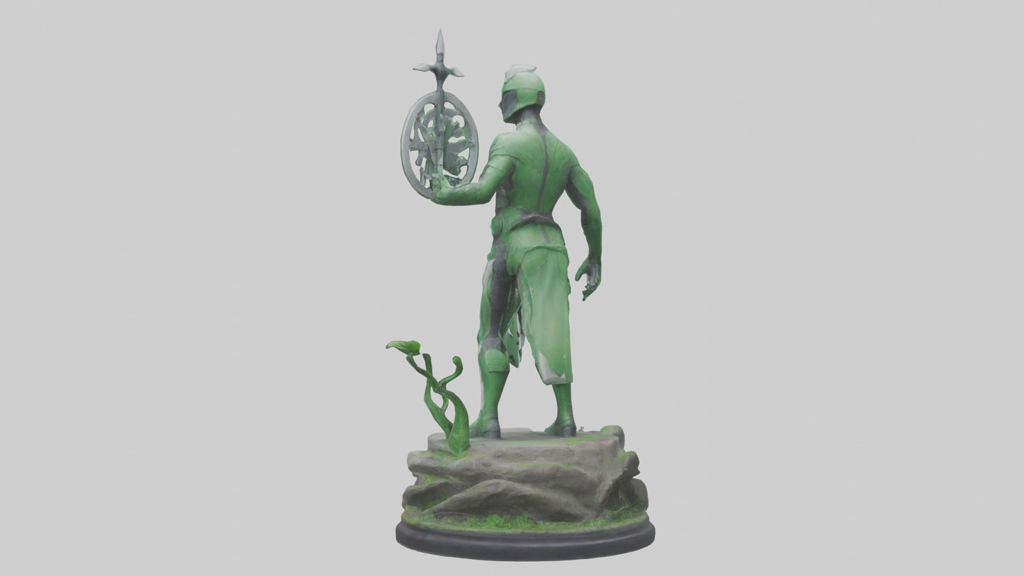 Eco Defender Statue model 3D model