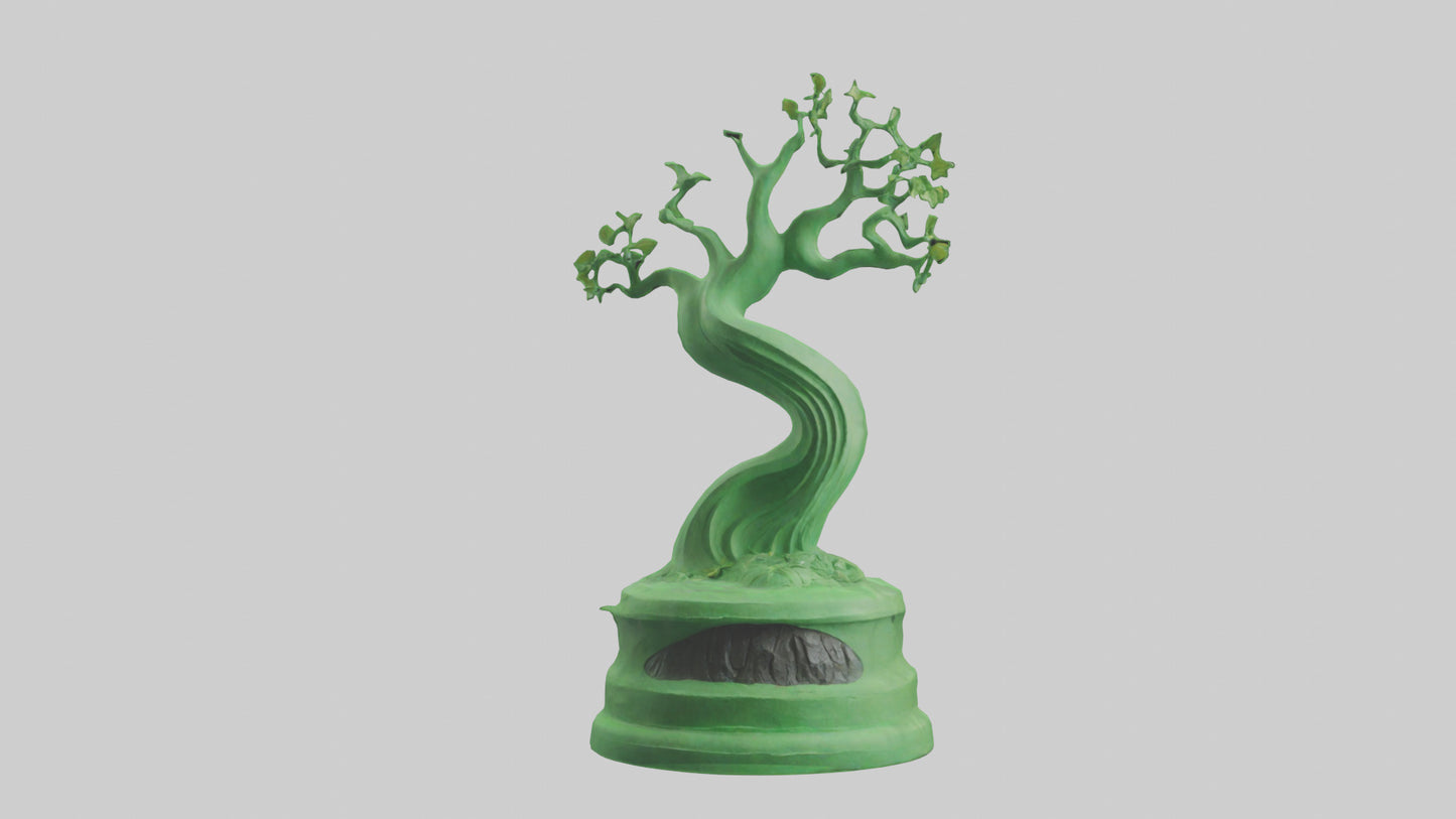 Eco Green Statue model VR / AR / low-poly