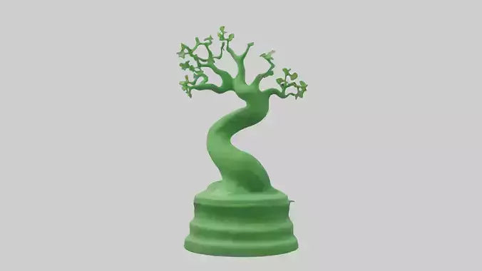 Eco Green Statue model VR / AR / low-poly