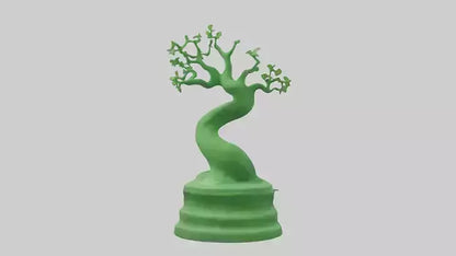 Eco Green Statue model VR / AR / low-poly