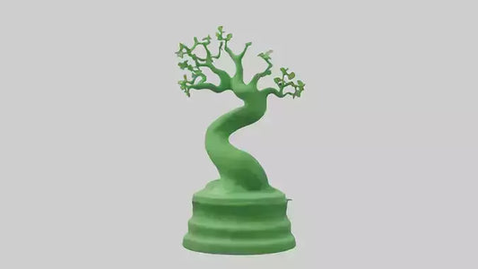 Eco Green Statue model VR / AR / low-poly