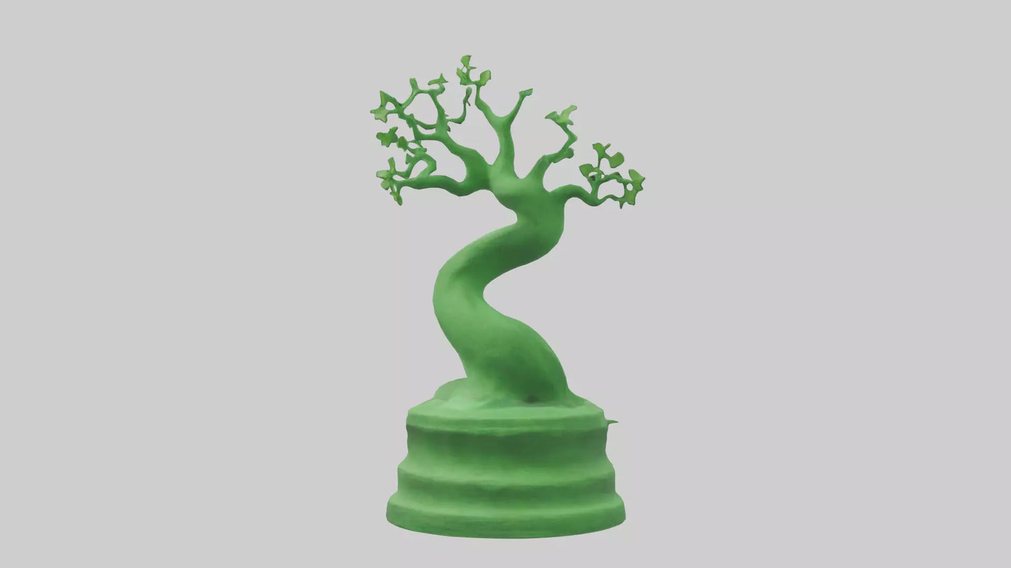 Eco Green Statue model VR / AR / low-poly