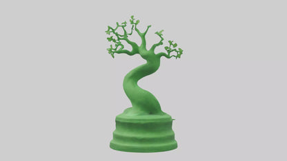 Eco Green Statue model VR / AR / low-poly