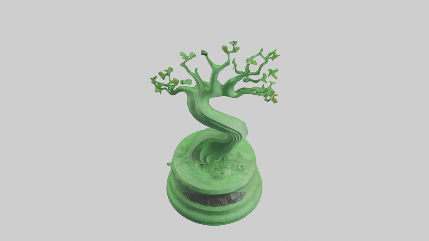 Eco Green Statue model VR / AR / low-poly