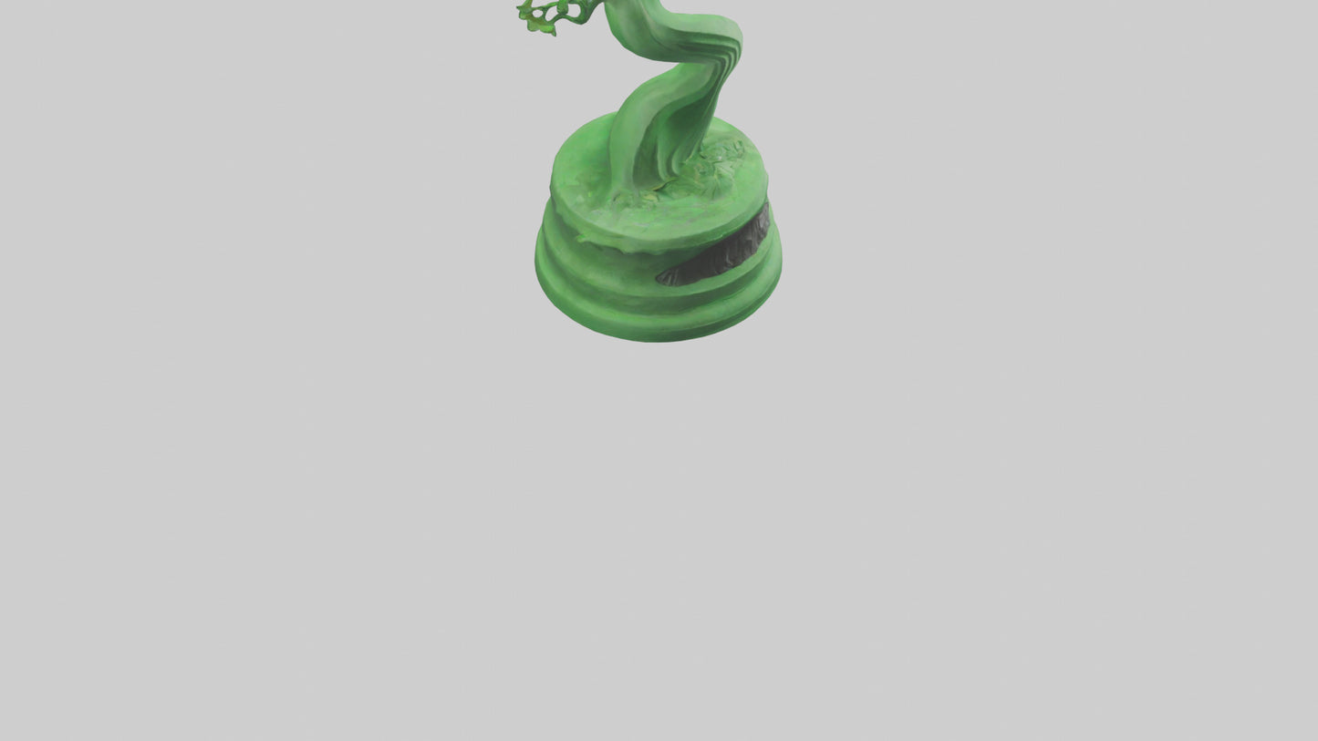 Eco Green Statue model VR / AR / low-poly