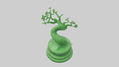 Eco Green Statue model VR / AR / low-poly