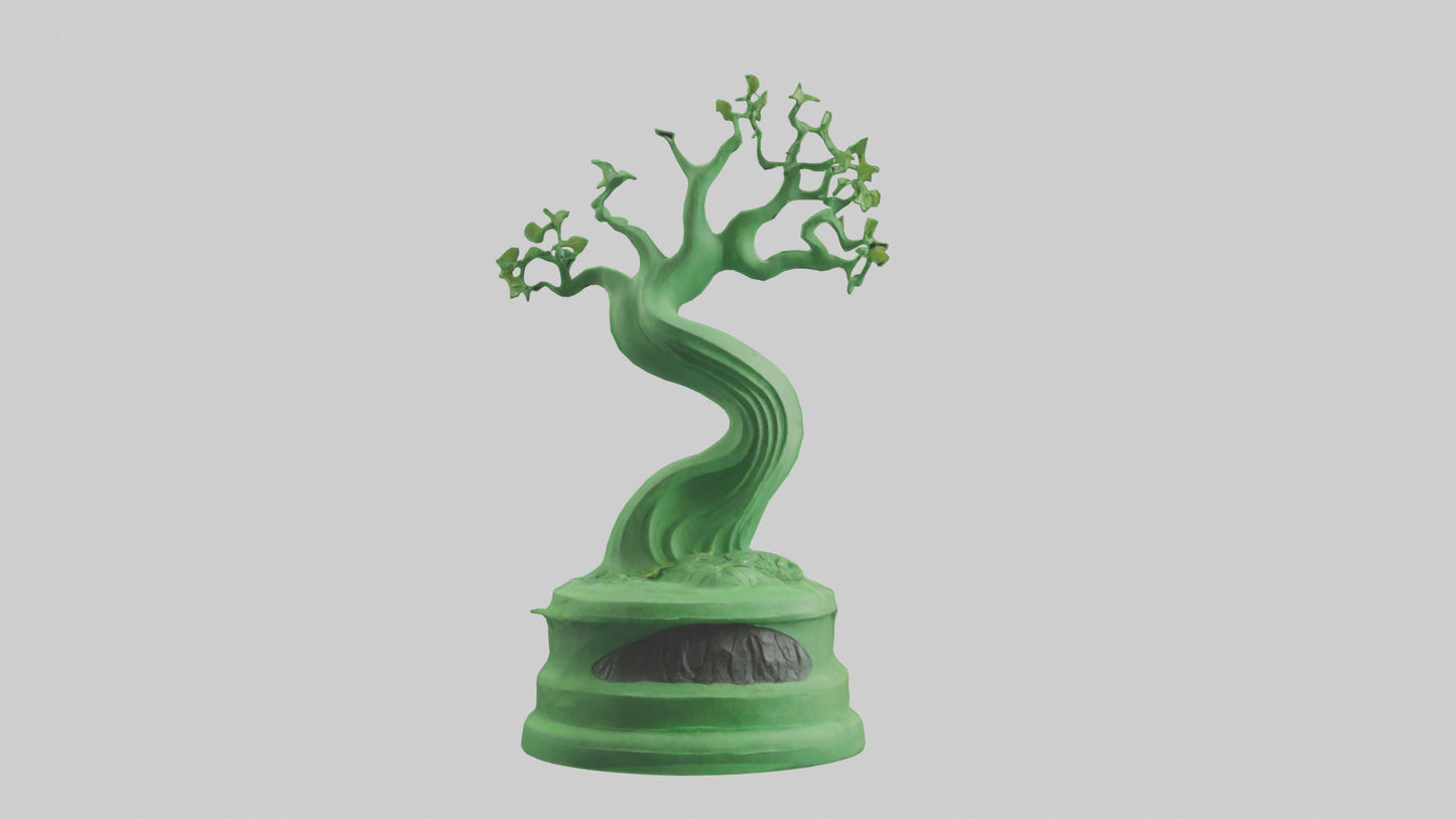 Eco Green Statue model VR / AR / low-poly