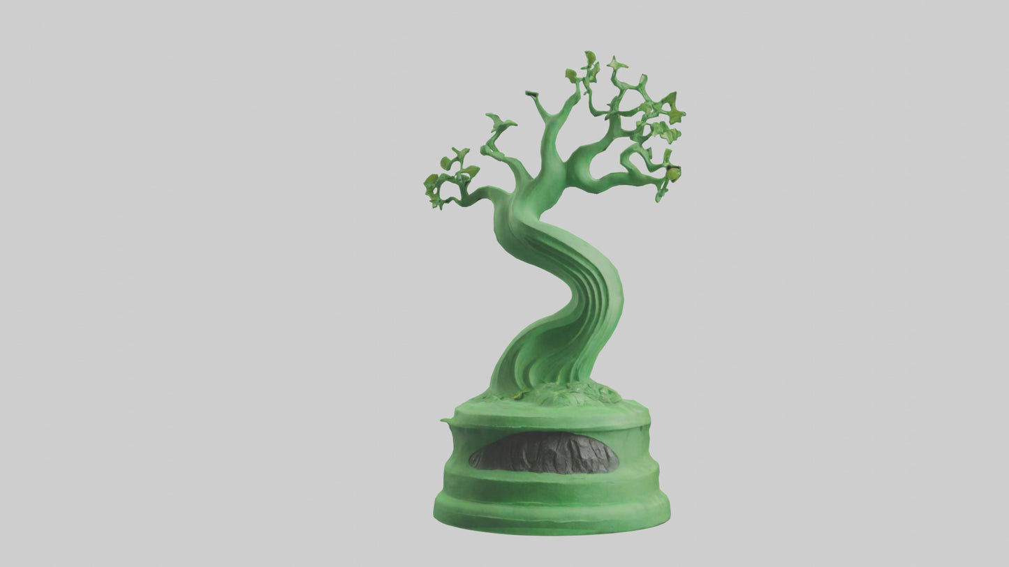 Eco Green Statue model VR / AR / low-poly