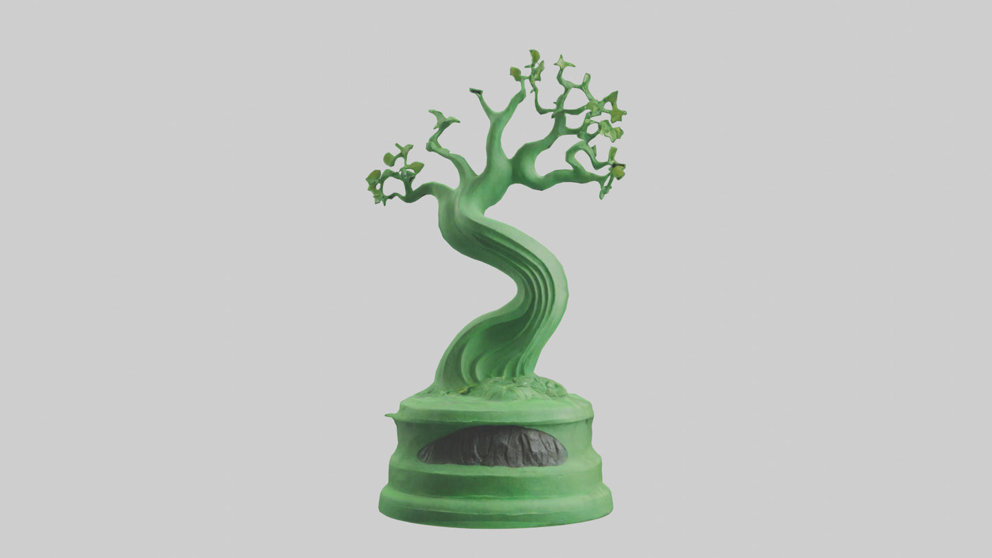 Eco Green Statue model VR / AR / low-poly