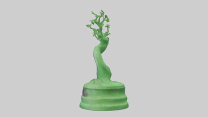 Eco Green Statue model VR / AR / low-poly