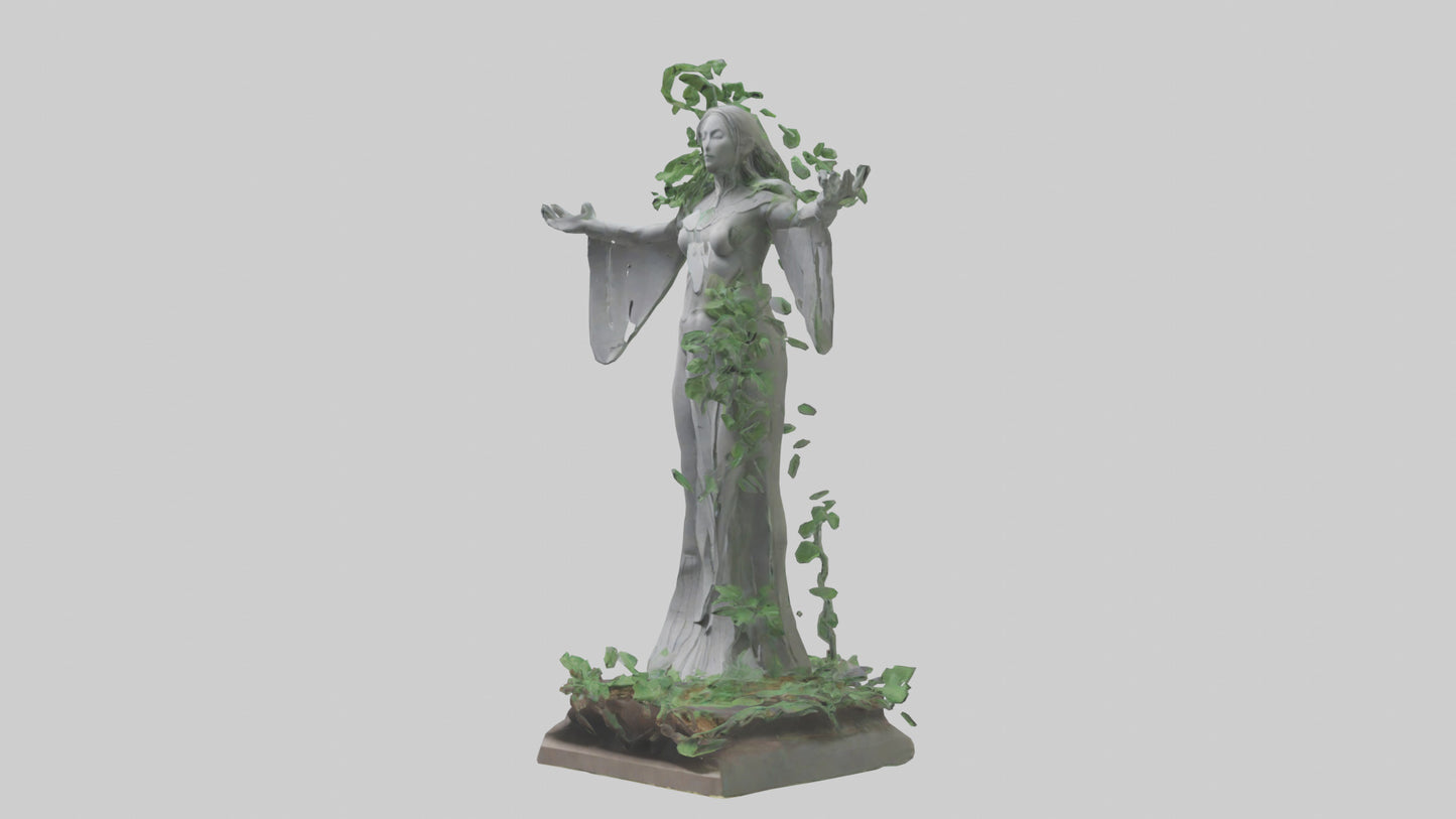 Eco Visionary Statue model 3D model