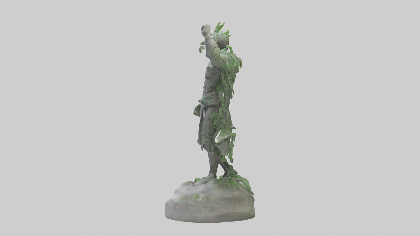 Eco Warrior Statue model 3D model