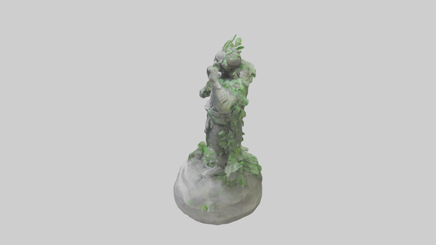 Eco Warrior Statue model 3D model