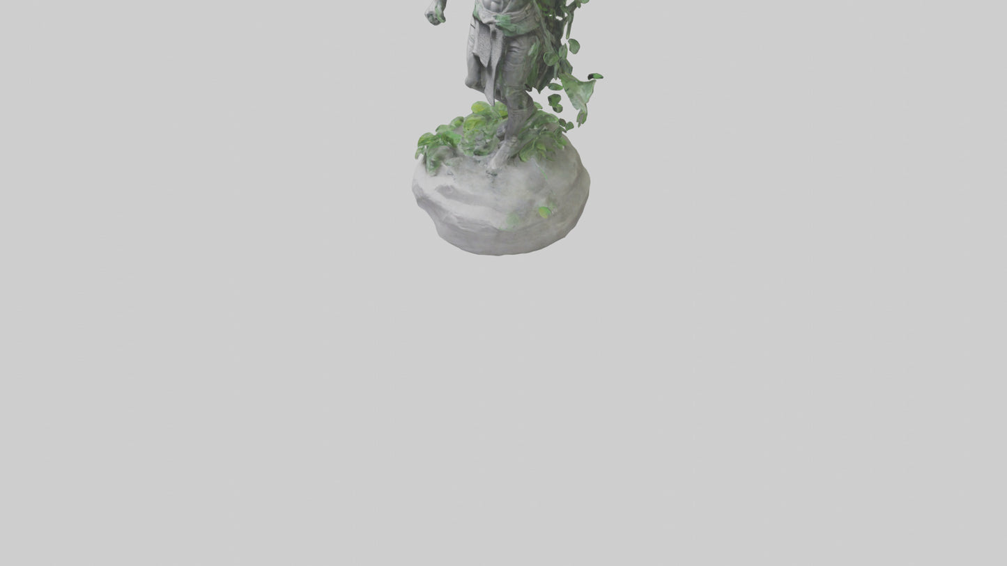 Eco Warrior Statue model 3D model