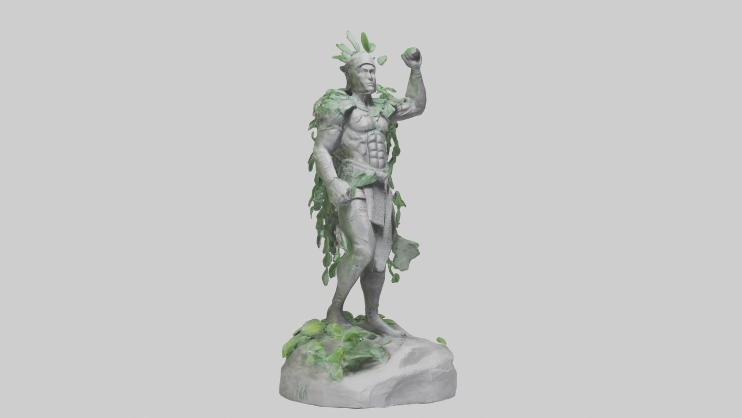 Eco Warrior Statue model 3D model