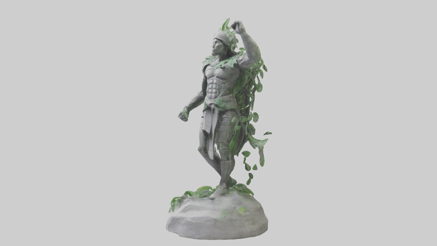 Eco Warrior Statue model 3D model