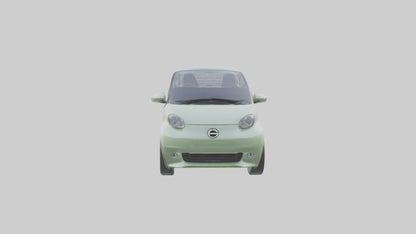 Ecofriendly City Car model VR / AR / low-poly