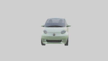 Ecofriendly City Car model VR / AR / low-poly