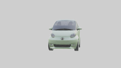 Ecofriendly City Car model VR / AR / low-poly