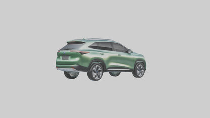Ecofriendly Hybrid SUV model 3D model