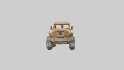 Ecofriendly Offroad Truck model VR / AR / low-poly