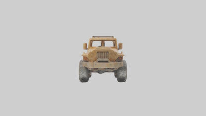 Ecofriendly Offroad Truck model VR / AR / low-poly