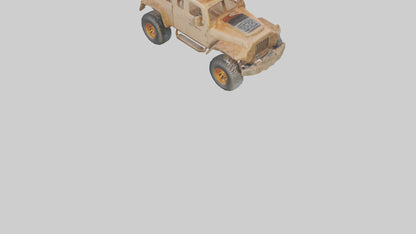 Ecofriendly Offroad Truck model VR / AR / low-poly