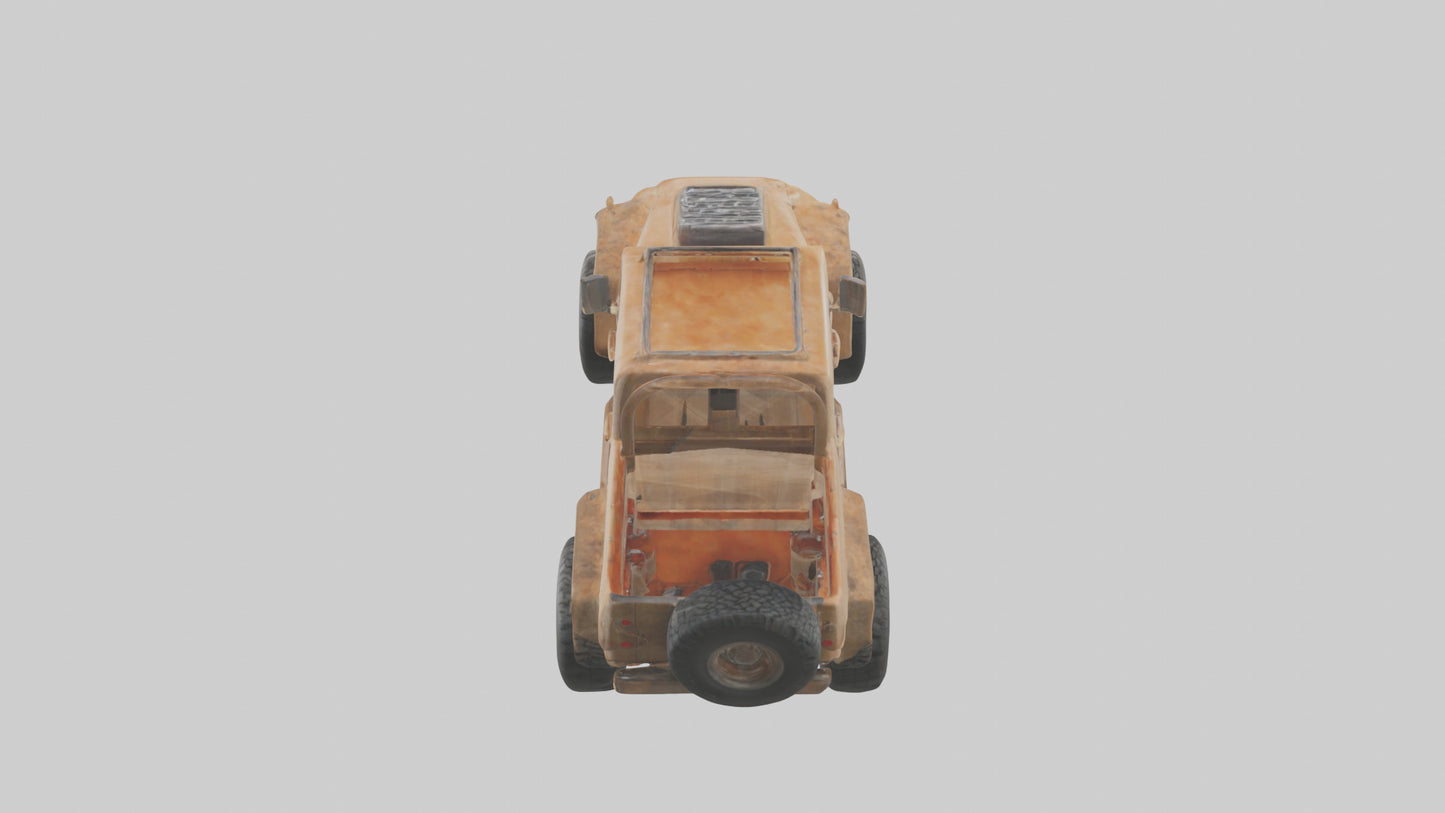 Ecofriendly Offroad Truck model VR / AR / low-poly