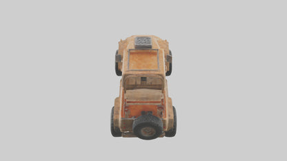 Ecofriendly Offroad Truck model VR / AR / low-poly