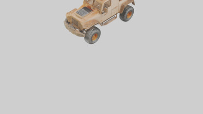 Ecofriendly Offroad Truck model VR / AR / low-poly