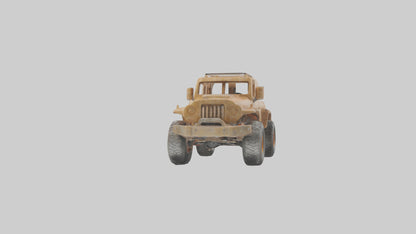 Ecofriendly Offroad Truck model VR / AR / low-poly