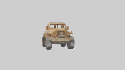 Ecofriendly Offroad Truck model VR / AR / low-poly