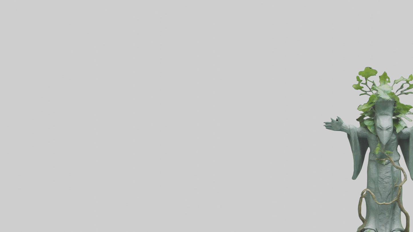 Ecological Guardian Statue model VR / AR / low-poly