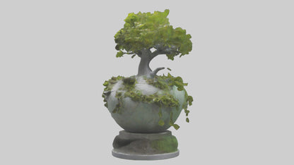Ecological Rebirth Statue model 3D model