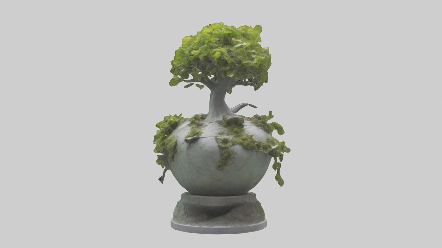 Ecological Rebirth Statue model 3D model