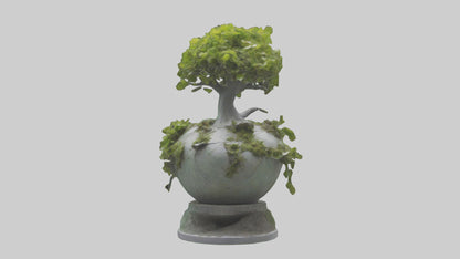 Ecological Rebirth Statue model 3D model