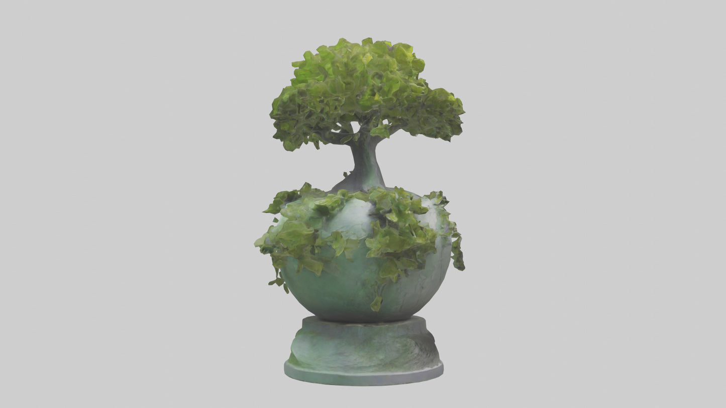 Ecological Rebirth Statue model 3D model
