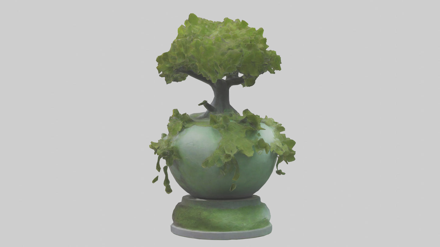 Ecological Rebirth Statue model 3D model