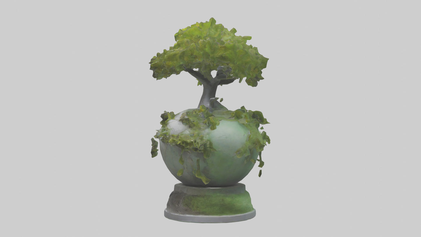 Ecological Rebirth Statue model 3D model