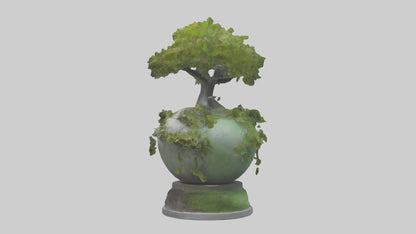 Ecological Rebirth Statue model 3D model