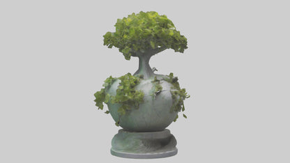 Ecological Rebirth Statue model 3D model