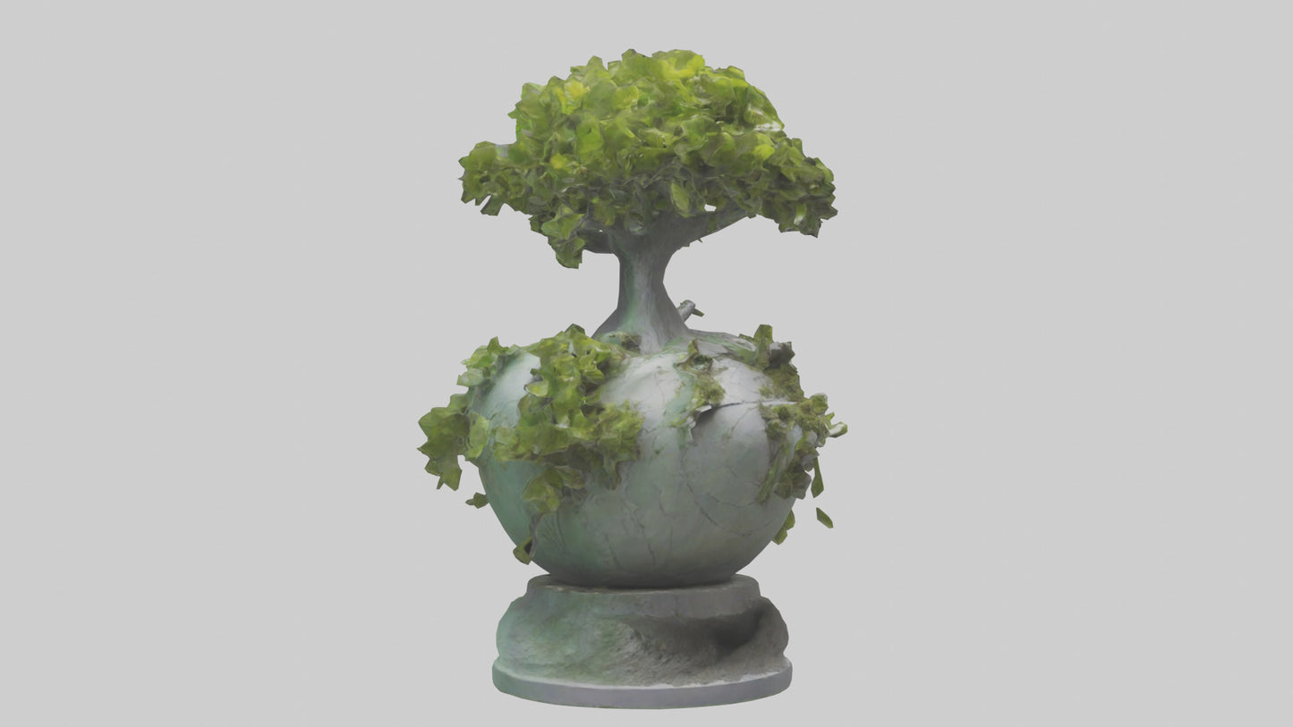 Ecological Rebirth Statue model 3D model