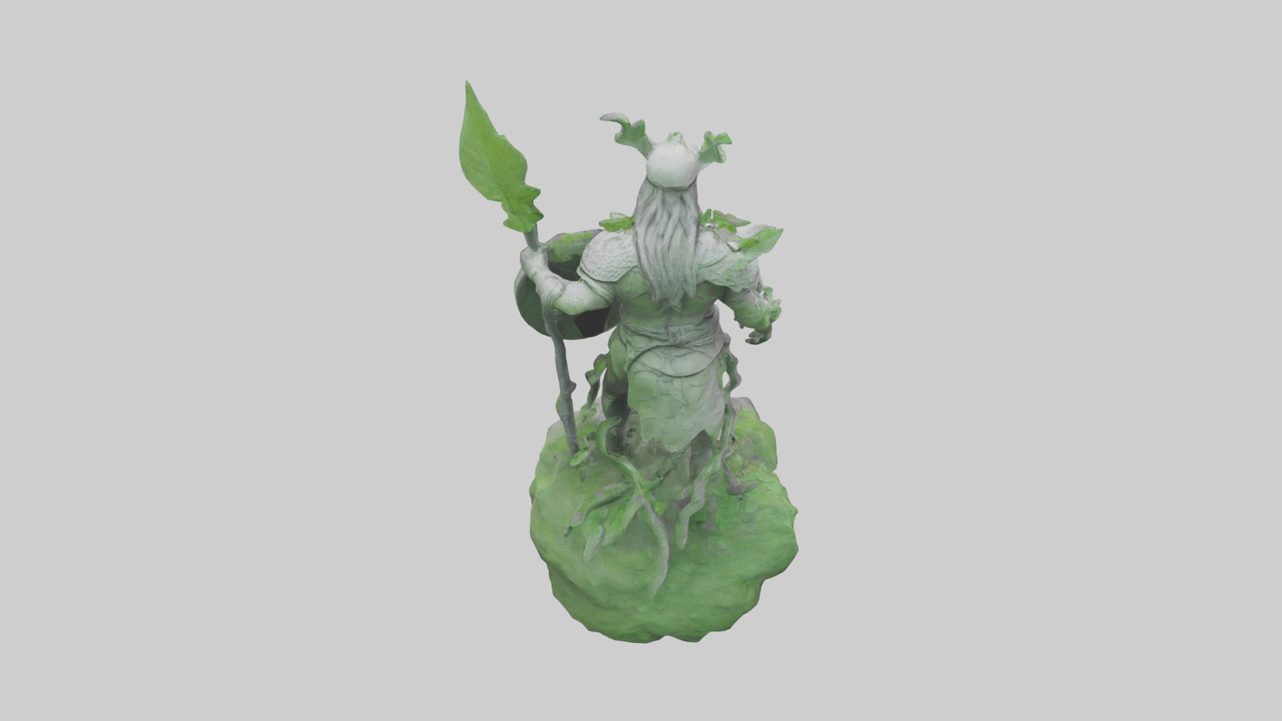 Ecological Warrior Statue model 3D model