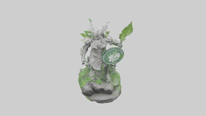 Ecological Warrior Statue model 3D model