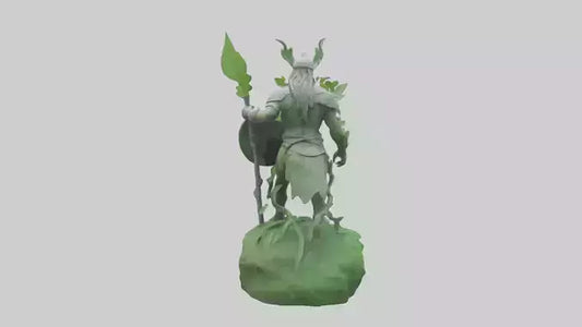 Ecological Warrior Statue model 3D model