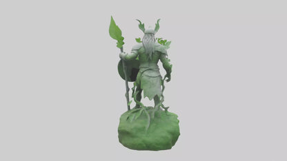 Ecological Warrior Statue model 3D model