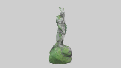 Ecological Warrior Statue model 3D model